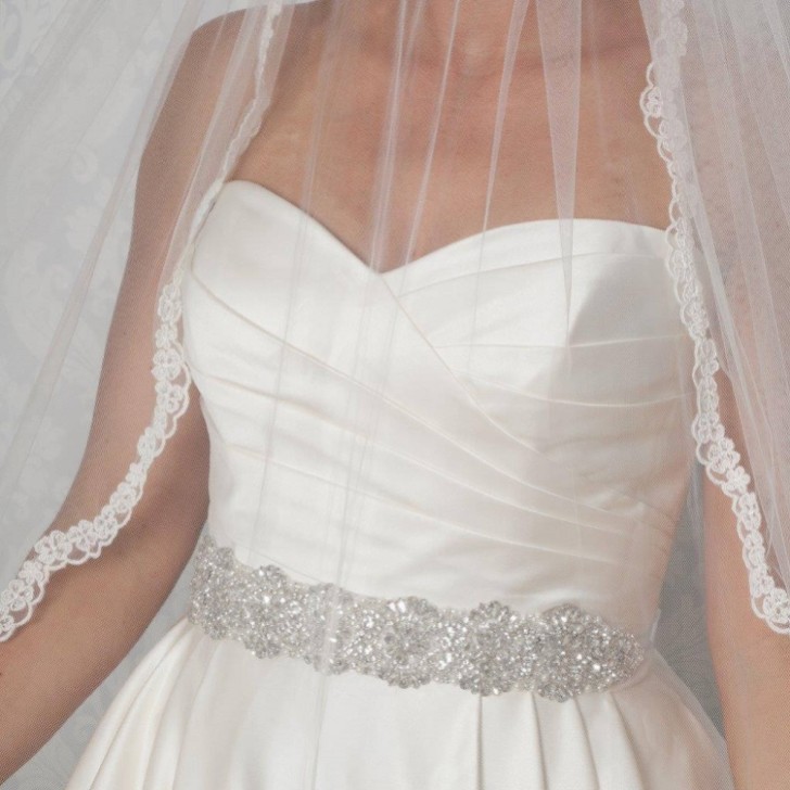 Perfect Bridal Brigitte Statement Crystal and Pearl Dress Belt