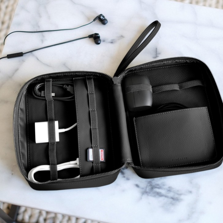 Stackers Black Cable Tidy Organizer Bag