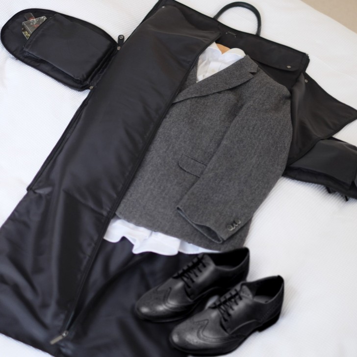 Stackers Men's Black Weekend Suit Bag