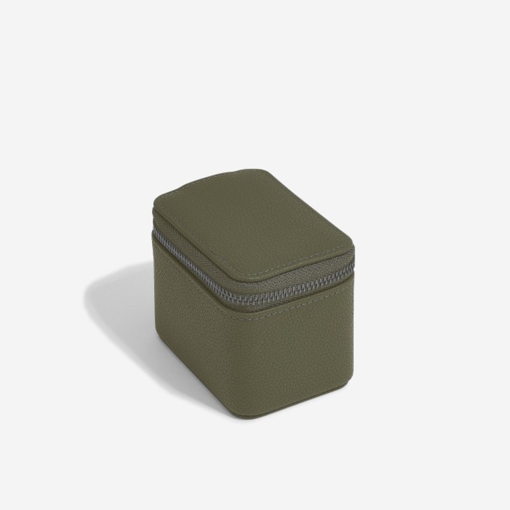 Stackers Olive Green Zipped Travel Watch Box