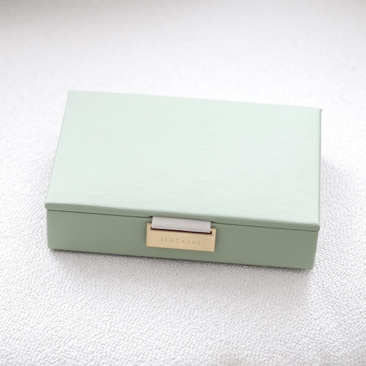 Stackers Sage Green Mini Jewellery Box