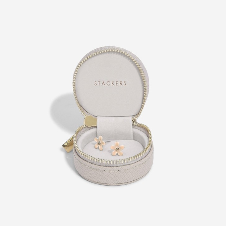 Stackers Taupe Oyster Travel Jewellery Box