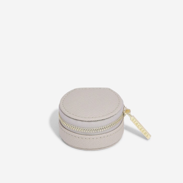 Stackers Taupe Oyster Travel Jewelry Box