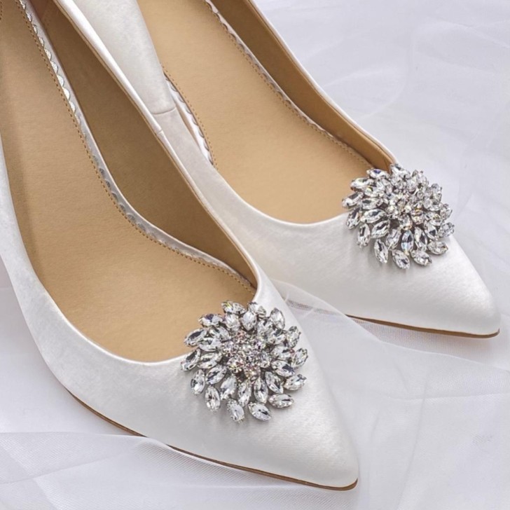 Sunbeam Sparkly Crystal Shoe Clips