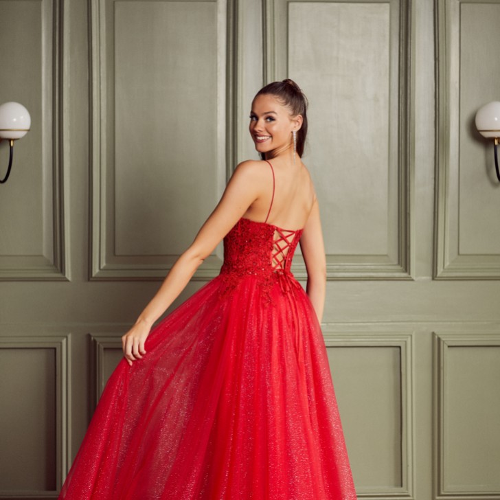 Tiffanys Sabina Red Prom Dress