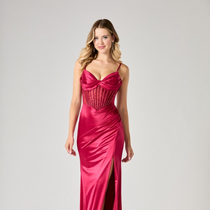 Tiffanys Viola Red TFY Prom Dress