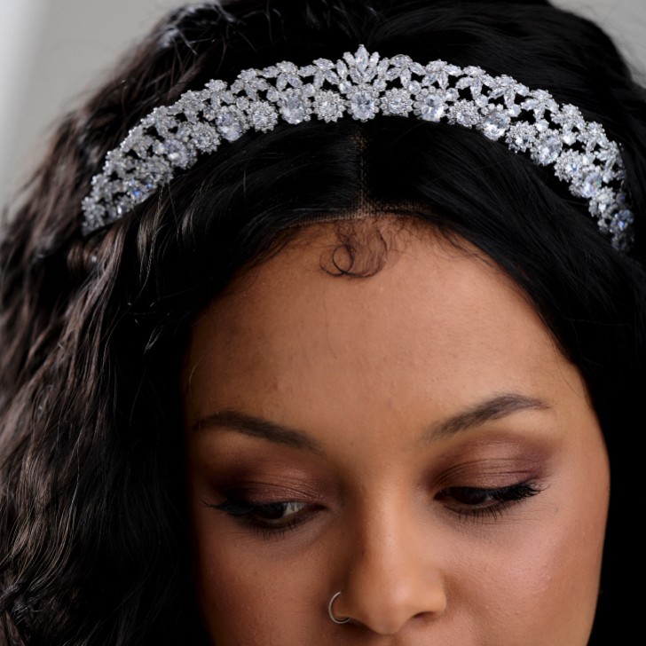 Versailles Vintage Inspired Cubic Zirconia Bridal Tiara