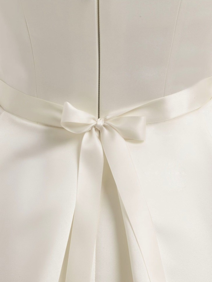 Bianco Crystal Embellished Satin Wedding Dress Belt