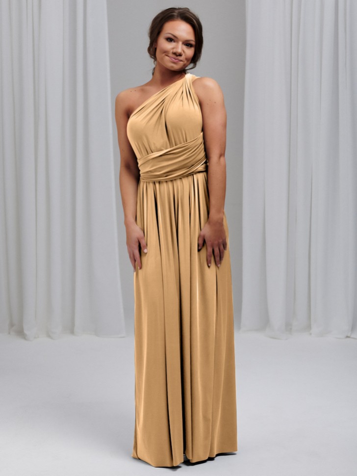 Emily Rose Gold Multiway Bridesmaid Dress (One Size)