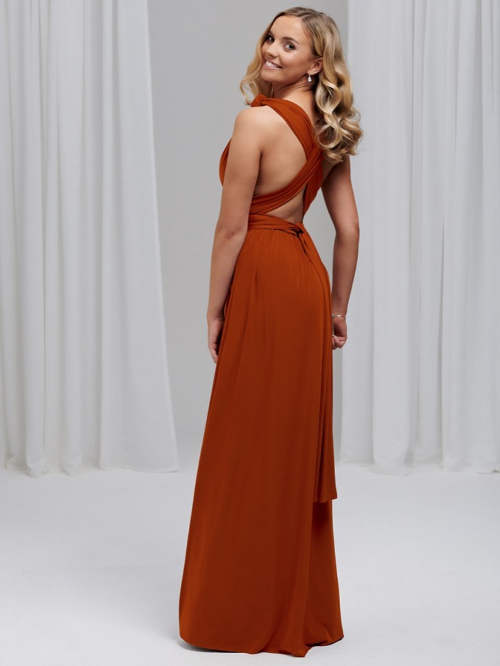 Emily Rose Rust Multiway Bridesmaid Dress (One Size)