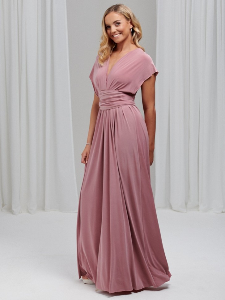 Emily Rose Dusty Rose Multiway Bridesmaid Dress (One Size)