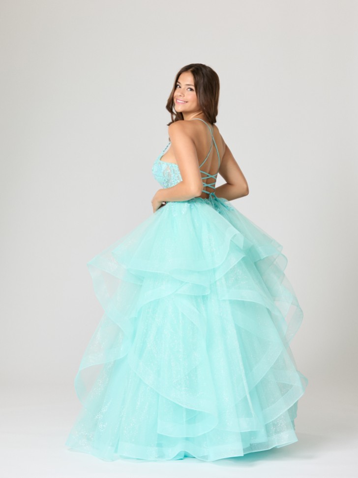 Tiffanys Abby Aqua Blue TFY Prom Dress