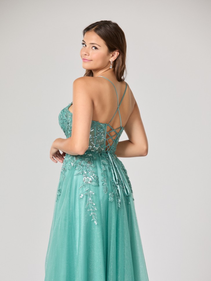 Tiffanys Ariel Sage Green TFY Prom Dress