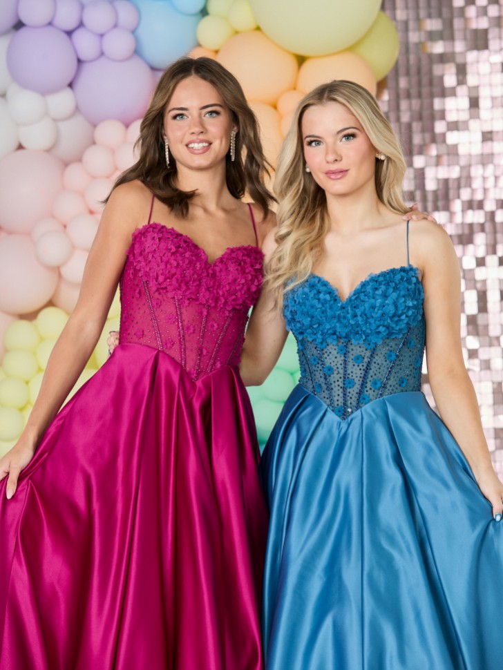 Tiffanys Kaylee Fuchsia Prom Dress