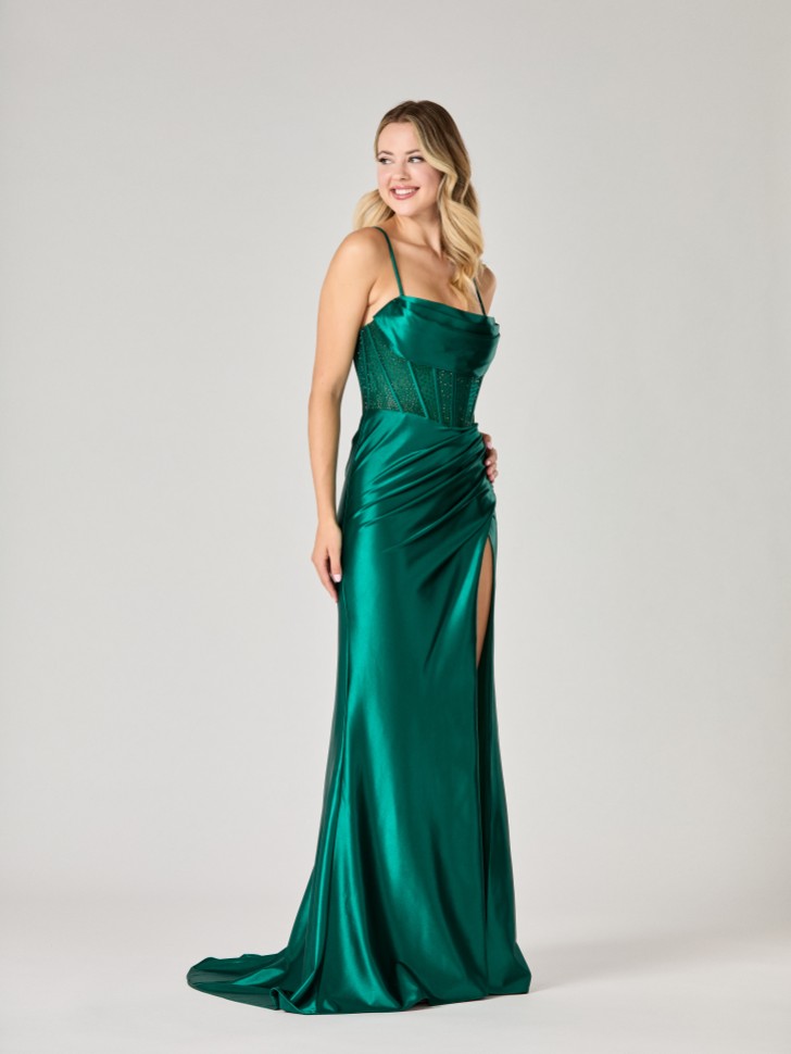 Tiffanys Lulu Dark Green TFY Prom Dress