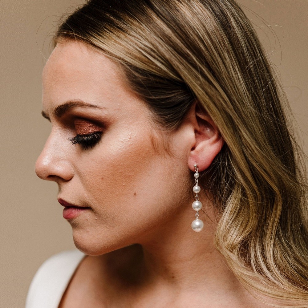 Photograph: Arianna Purity Pearl Drop Earrings ARE617
