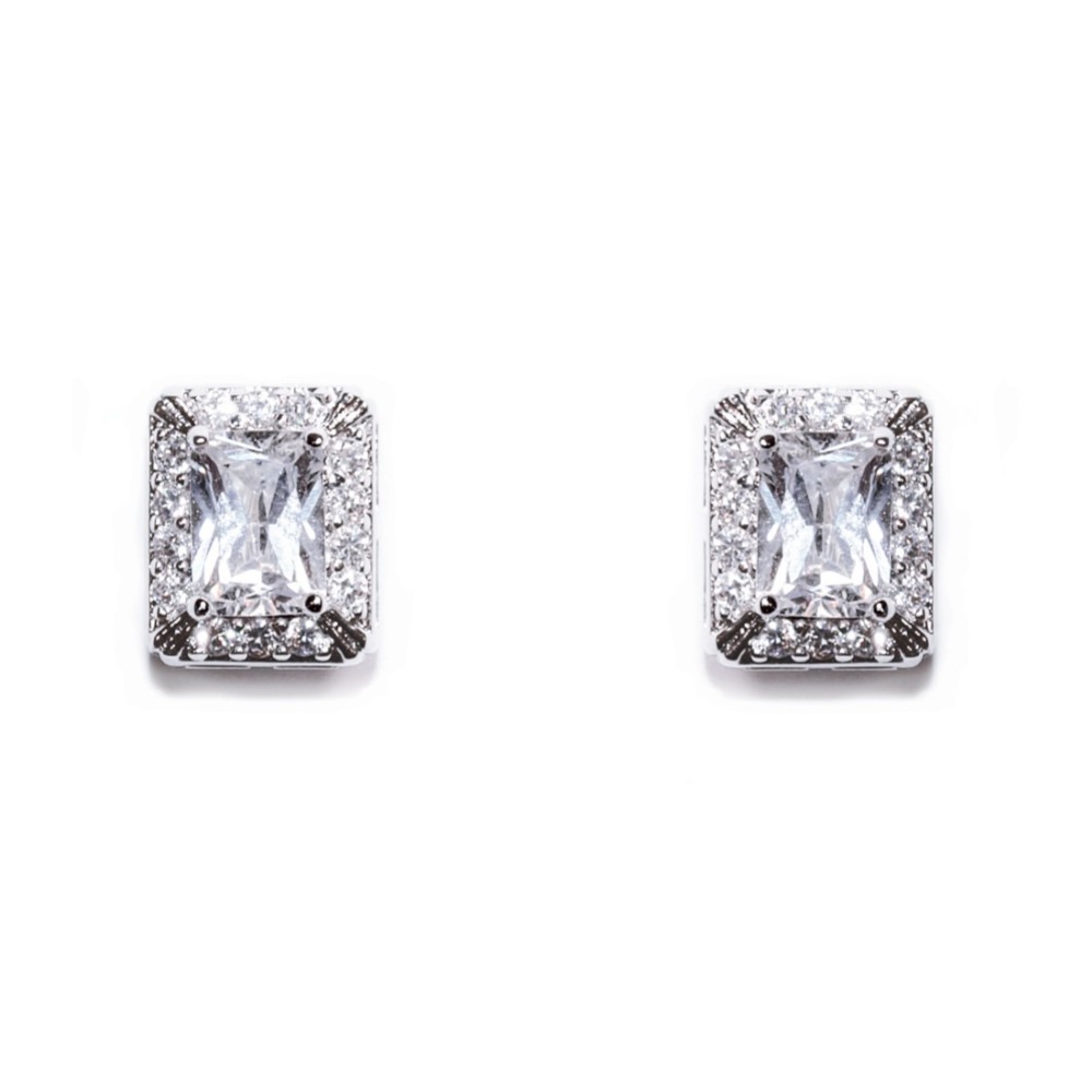 Photograph of Ivory and Co Art Deco Crystal Stud Earrings
