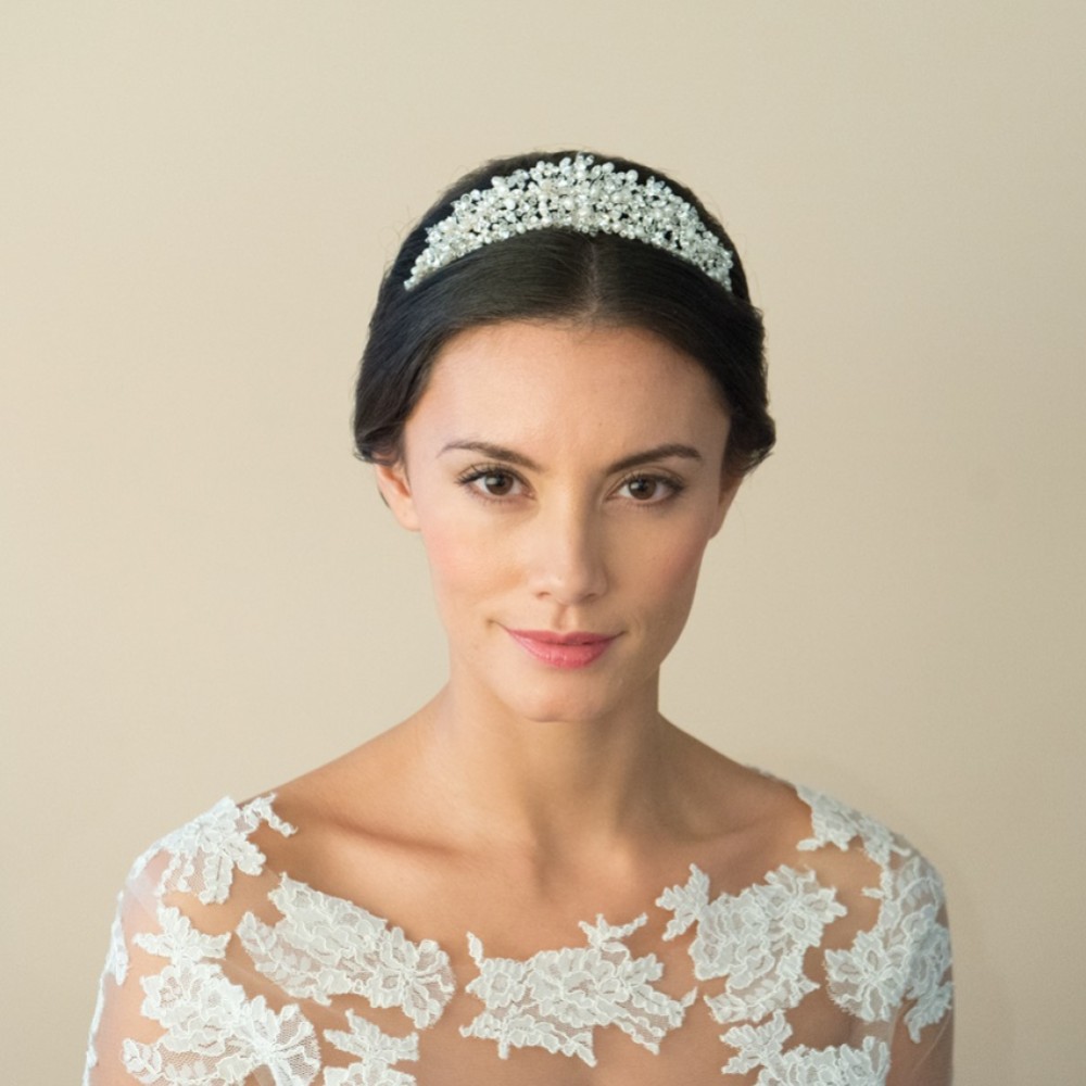 Photograph: Ivory and Co Eternal Classic Pearl and Crystal Bridal Tiara
