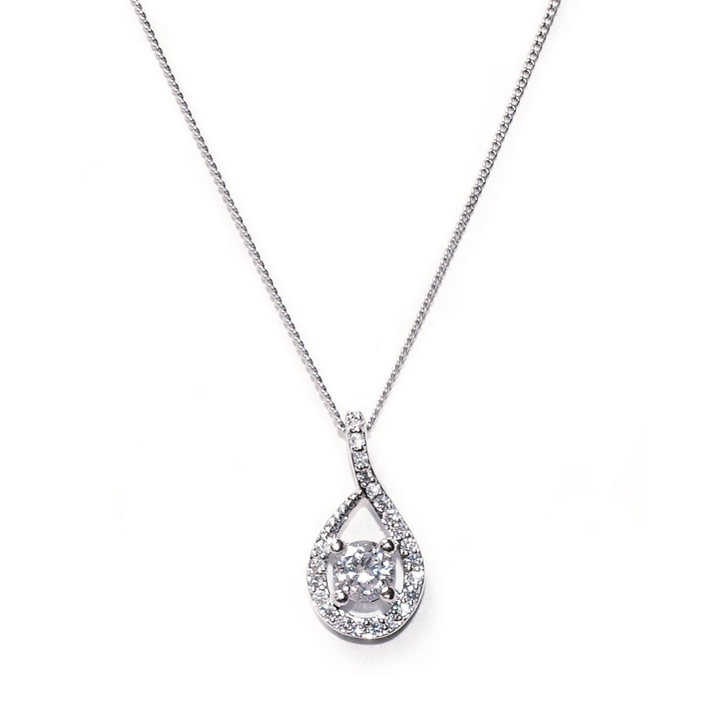Ivory and Co Eternity Crystal Pendant Necklace