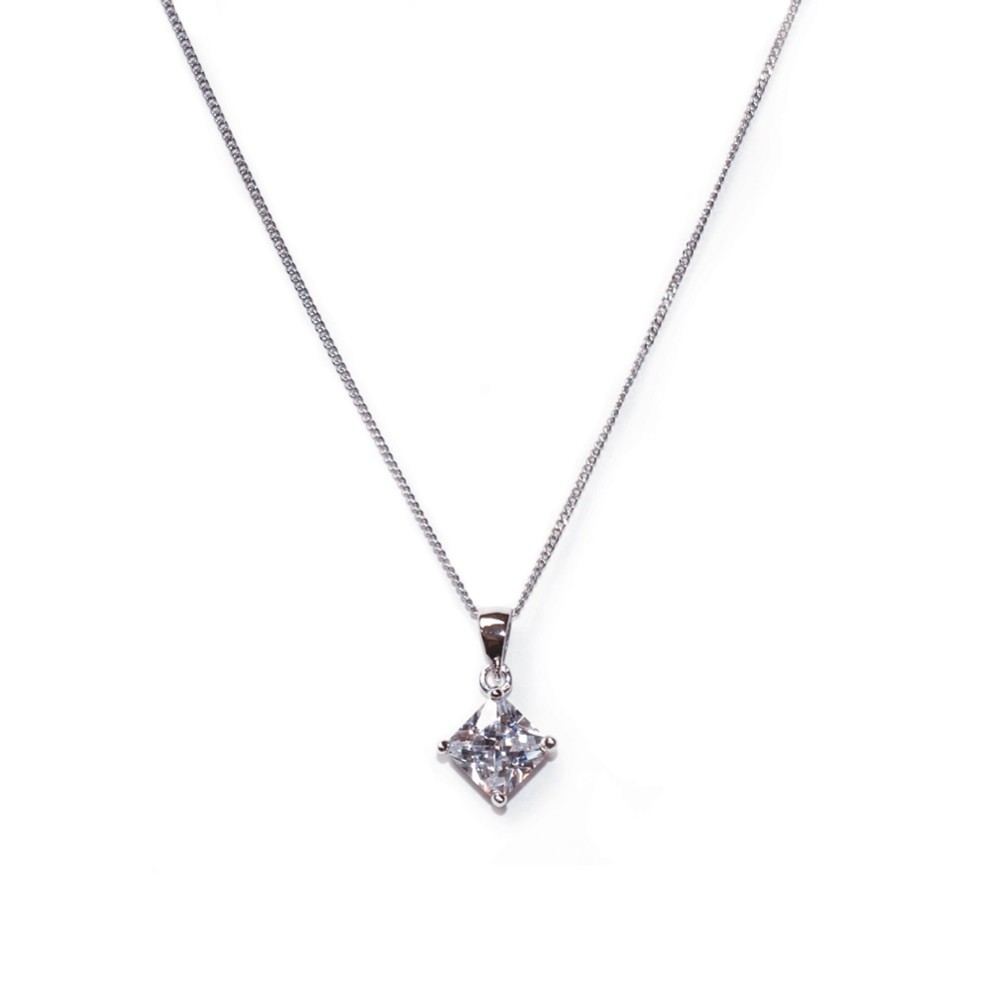 Ivory and Co Illusion Cubic Zirconia Pendant Necklace
