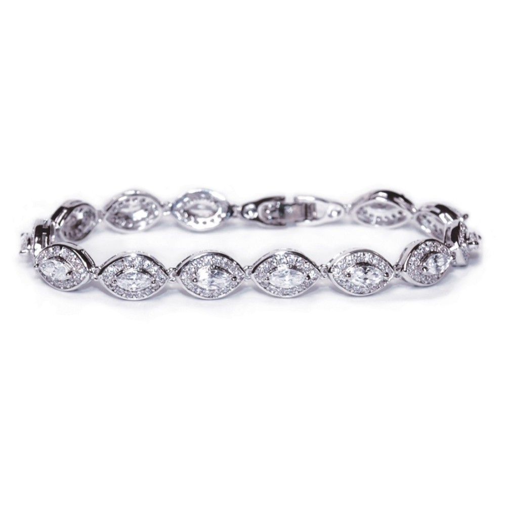 Photograph of Ivory and Co Promise Cubic Zirconia Wedding Bracelet