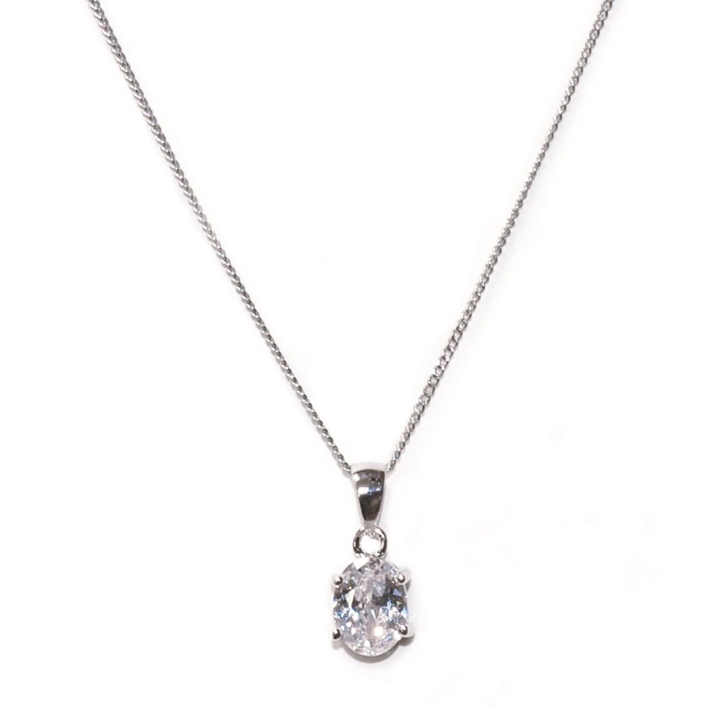 Photograph: Ivory and Co Rapture Cubic Zirconia Pendant Necklace