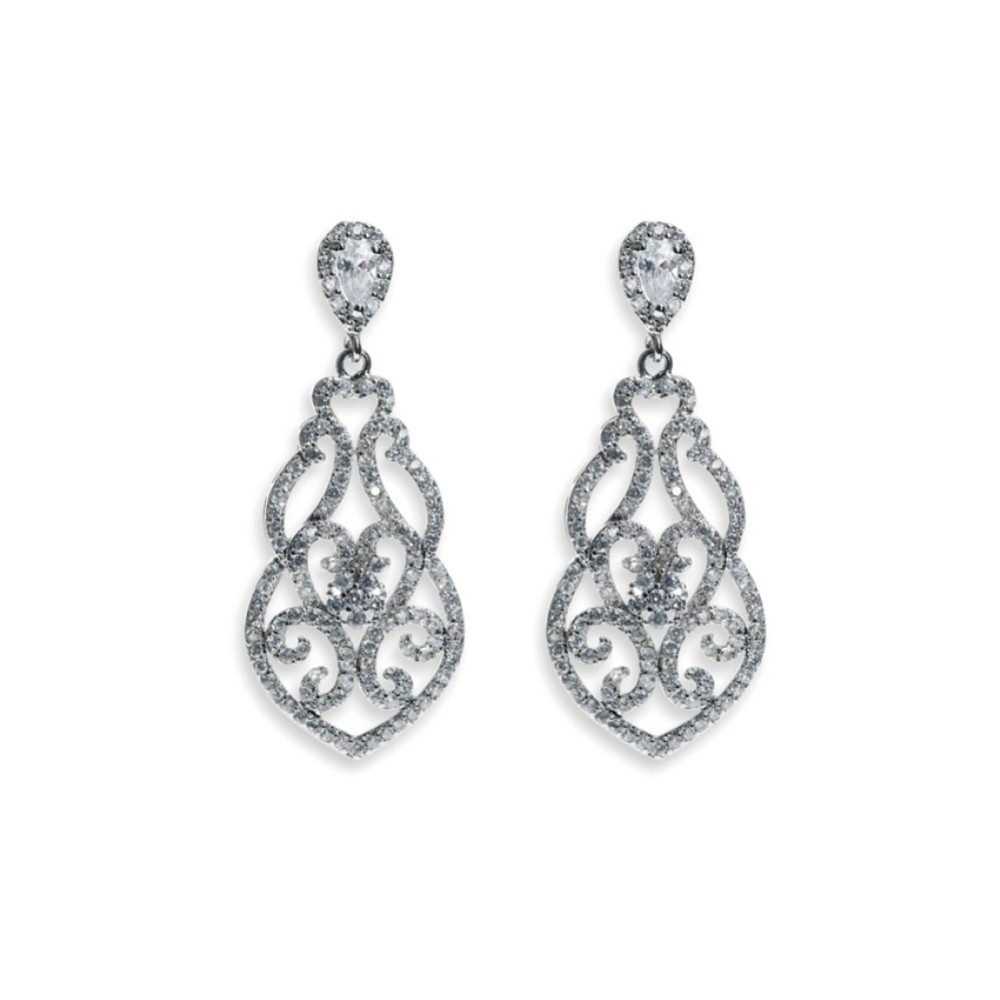 Photograph of Ivory and Co Sorrento Vintage Crystal Drop Earrings