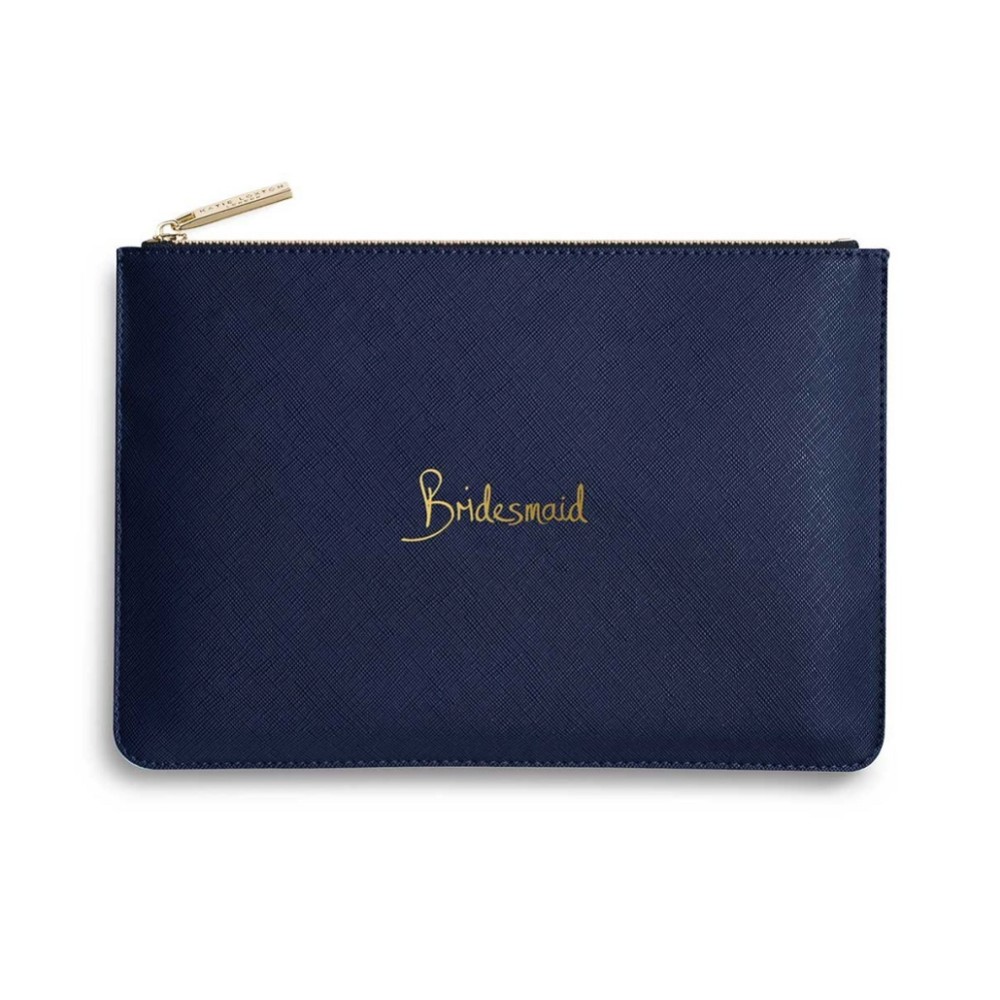 Photograph of Katie Loxton 'Bridesmaid' Navy Blue Perfect Pouch