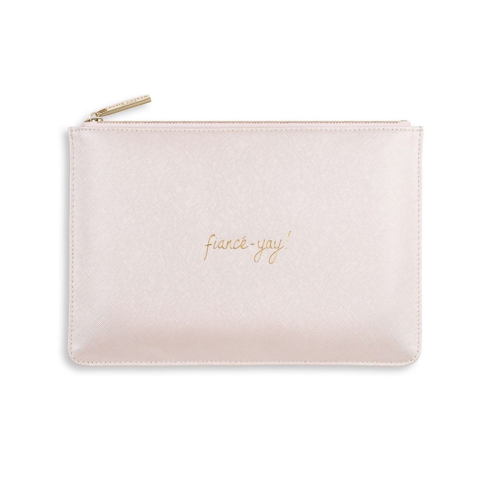 Katie Loxton 'Fiance-Yay' Pearlescent White Perfect Pouch