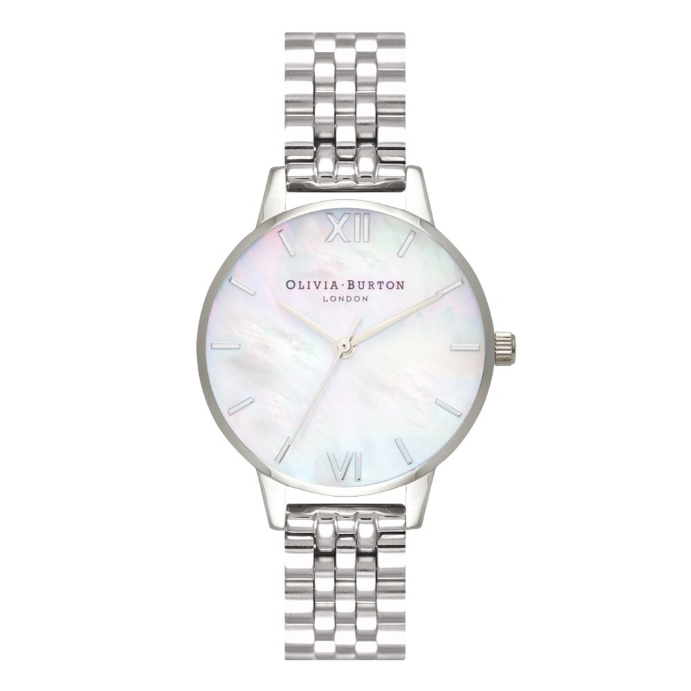 Photograph: Olivia Burton Mother of Pearl 30mm Silver Bracelet Watch