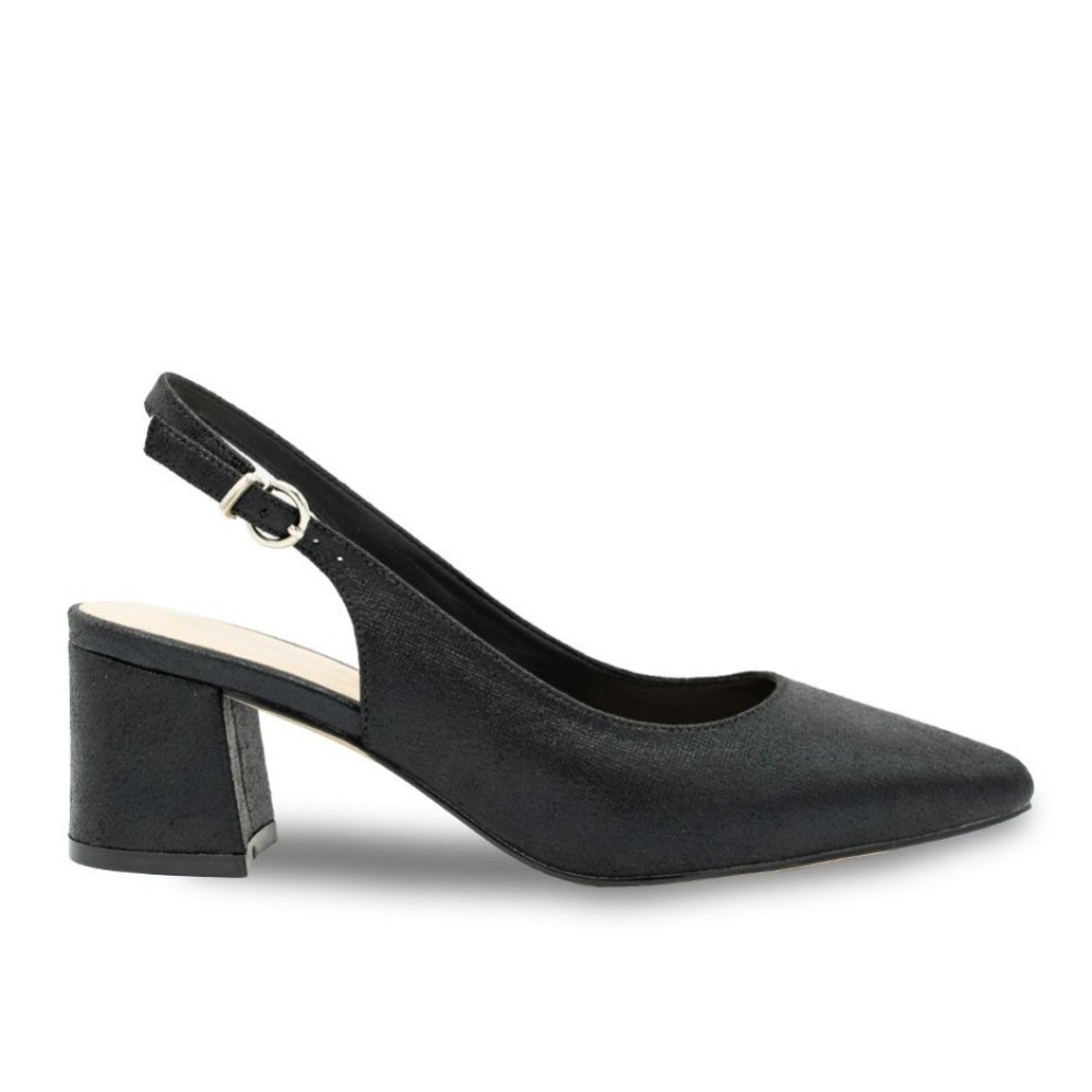 Wide fit sales black slingback shoes