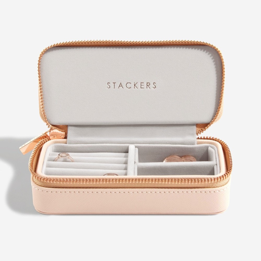 STACKERS ジュエリーボックス Travel Jewellery Box Oval Oval Zipped Travel Jewellery Box Stackers