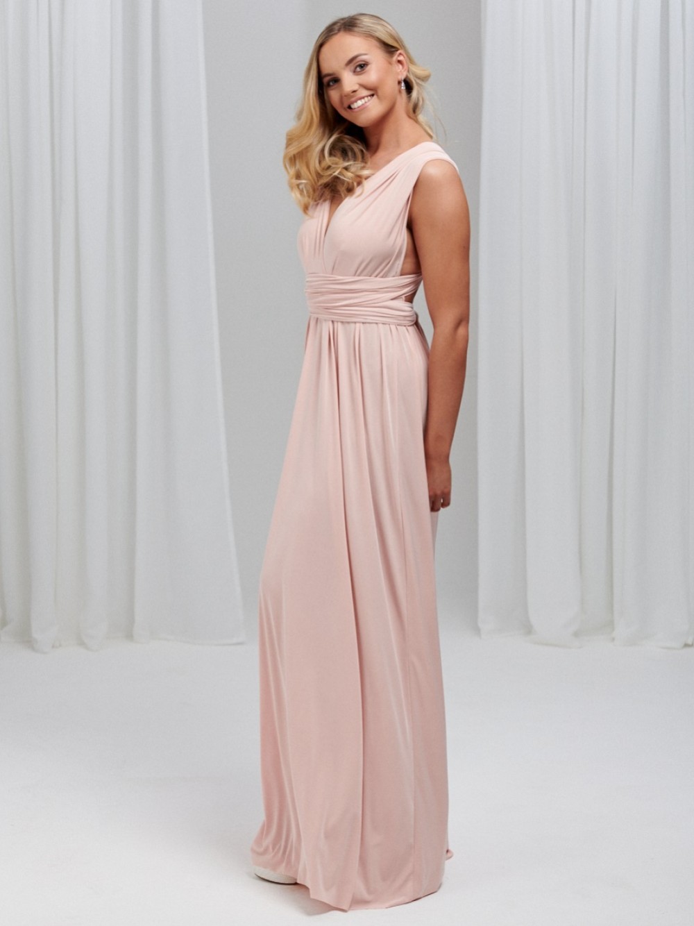 Multiway blush bridesmaid store dress