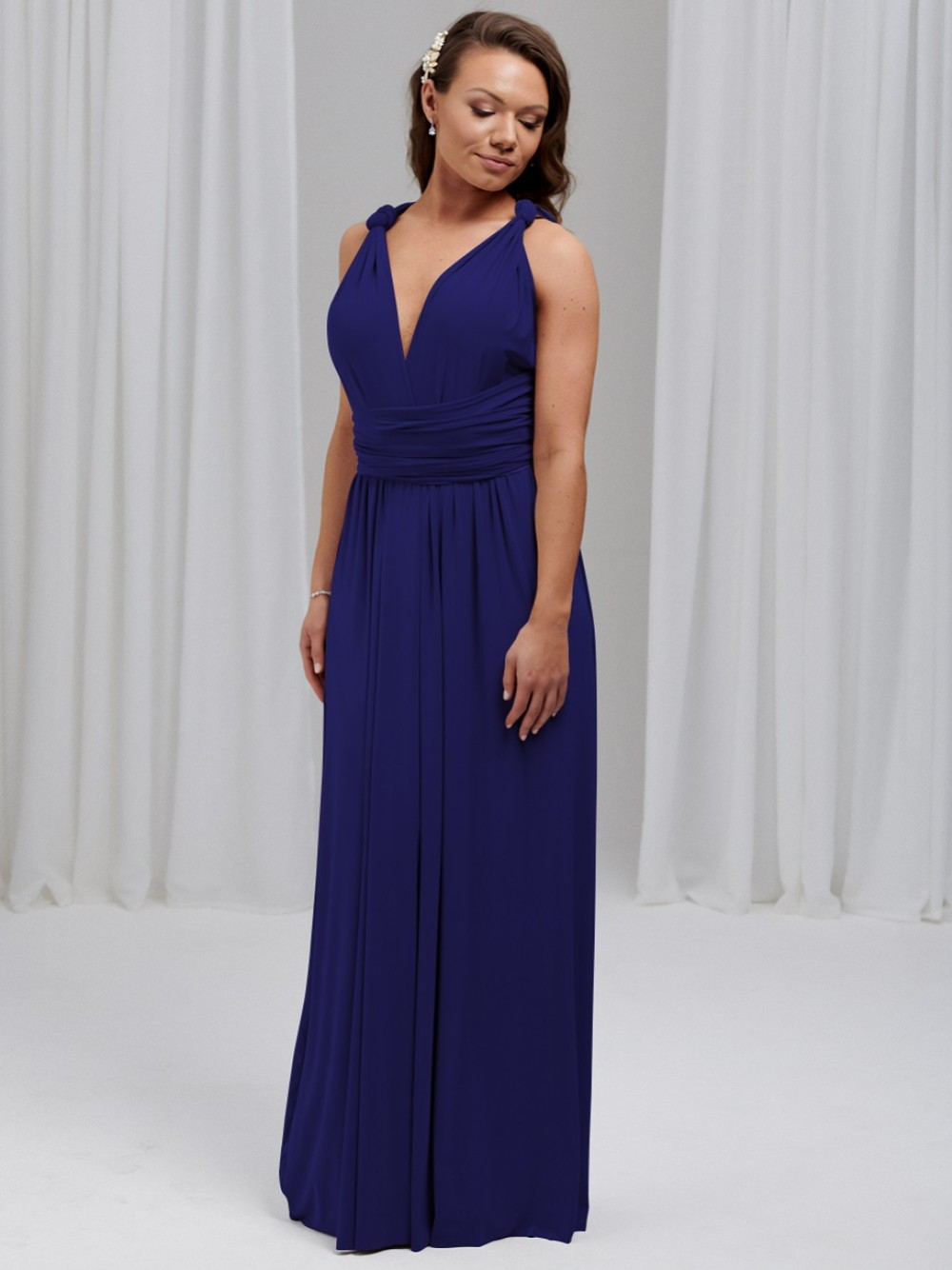 Photograph of Emily Rose Royal Blue Multiway Bridesmaid Dress (One Size)