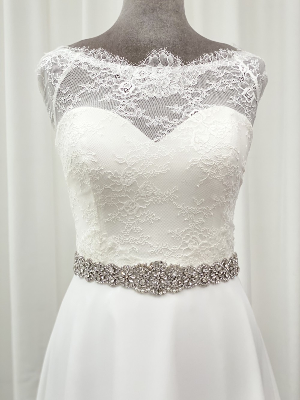 Photograph of Perfect Bridal Emmy Vintage Inspired Crystal and Beaded Dress Belt