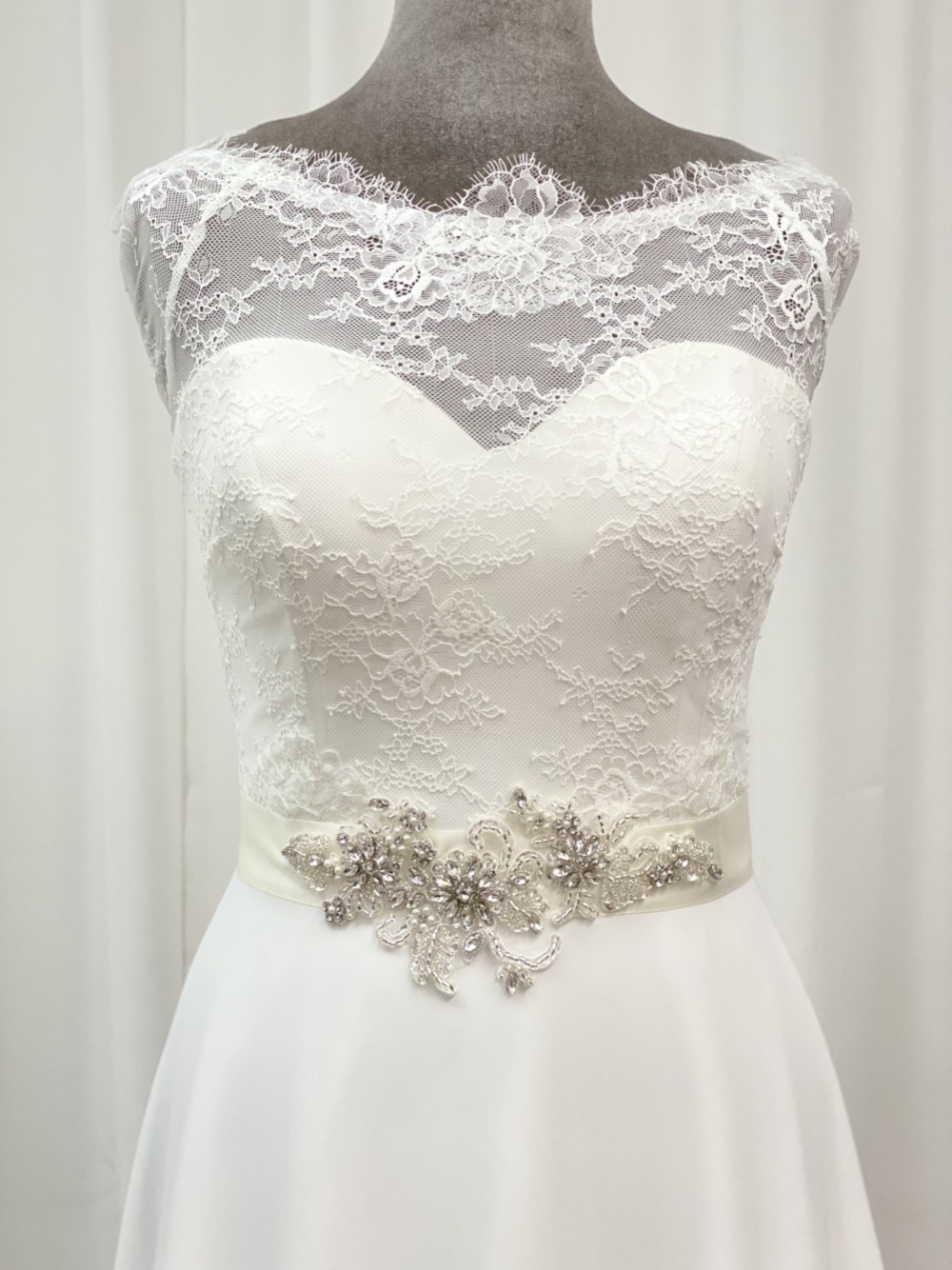 Photograph of Perfect Bridal Yasmin Beaded Floral Dress Belt