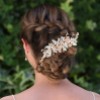 Boho Braided Updo with Flowers