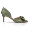 Gorgeous Green Heels with a Matching Box Clutch Bag