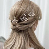 Photograph: Épingle à cheveux de mariage en perles d'eau douce Oriana (argent)