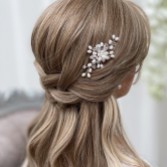 Photograph: Épingle à cheveux Ellie Pearl Cluster Wedding (Argent)