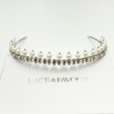 Photograph: Albany Vintage Low Pearl and Crystal Bridal Tiara