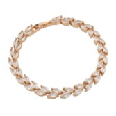 Photograph: Amara Rose Gold Crystal Vine of Leaves Bracelet