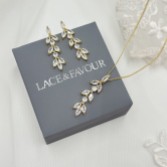 Photograph: Aria Gold Cubic Zirconia Bridal Jewellery Set