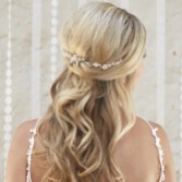 Photograph: Arianna Calista Pearl and Crystal Mini Wedding Hair Vine AR575