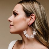 Photograph: Arianna Daydream Floral Hoop Earrings ARE615