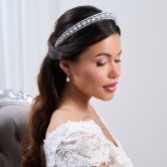 Fotograf: Bellagio Vintage inspirierte Perle und Kristall Brautkopfstück