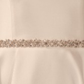 Photograph: Bianco - Ceinture de robe de mariée en organza ornée de cristaux