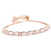 Fotografia: Bracciale da sposa Charlee Chic con zirconi (oro rosa)