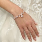 Fotografia: Bracciale di cristallo d'ispirazione vintage in oro rosa Adelaide