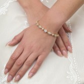 Photograph: Bracelet de mariage en palladium à zircon cubique (or)